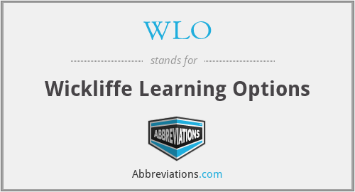 WLO - Wickliffe Learning Options