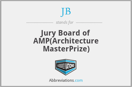 JB - Jury Board of AMP(Architecture MasterPrize)
