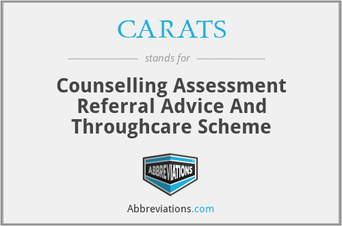 CARATS - Counselling Assessment Referral Advice And Throughcare Scheme