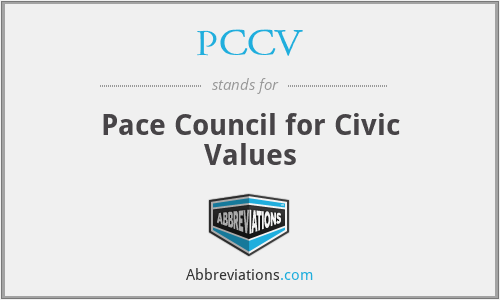 PCCV - Pace Council for Civic Values