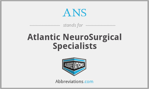 ANS - Atlantic NeuroSurgical Specialists