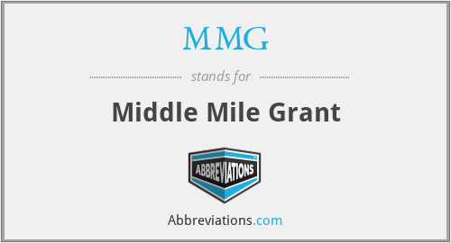 MMG - Middle Mile Grant