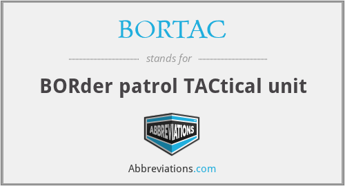 BORTAC - BORder patrol TACtical unit