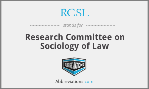 RCSL - Research Committee on Sociology of Law