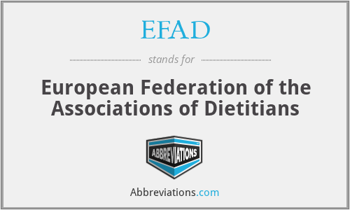 EFAD - European Federation of the Associations of Dietitians