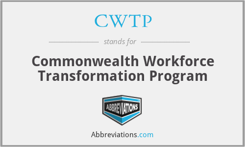 CWTP - Commonwealth Workforce Transformation Program