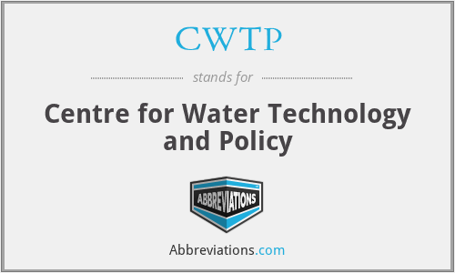 CWTP - Centre for Water Technology and Policy