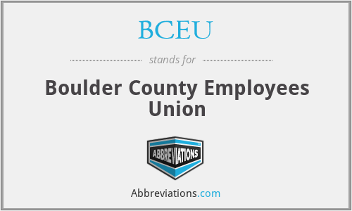 BCEU - Boulder County Employees Union