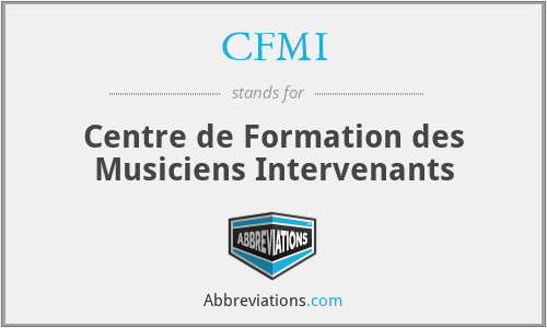 CFMI - Centre de Formation des Musiciens Intervenants