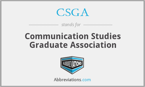 CSGA - Communication Studies Graduate Association