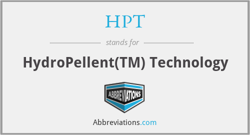 HPT - HydroPellent(TM) Technology