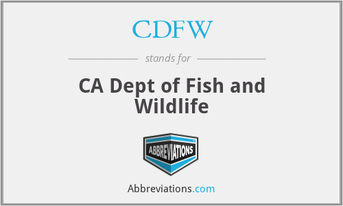 CDFW - CA Dept of Fish and Wildlife