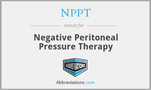 NPPT - Negative Peritoneal Pressure Therapy