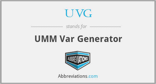 UVG - UMM Var Generator