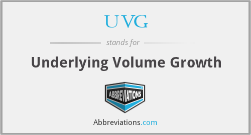UVG - Underlying Volume Growth