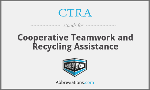 CTRA - Cooperative Teamwork and Recycling Assistance