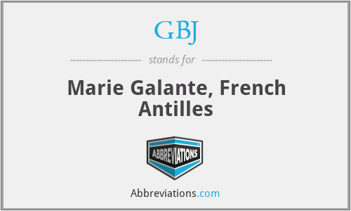 GBJ - Marie Galante, French Antilles