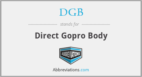 DGB - Direct Gopro Body
