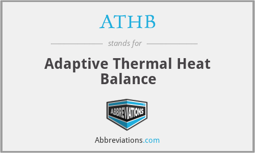 ATHB - Adaptive Thermal Heat Balance