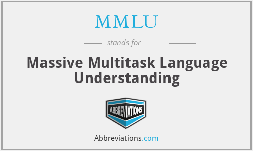 MMLU - Massive Multitask Language Understanding