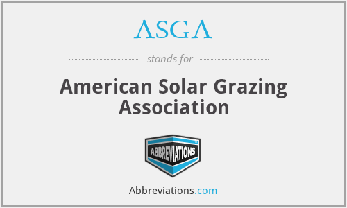ASGA - American Solar Grazing Association