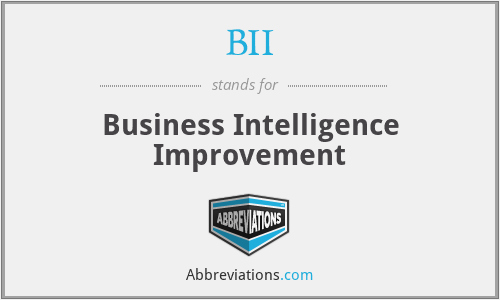 BII - Business Intelligence Improvement