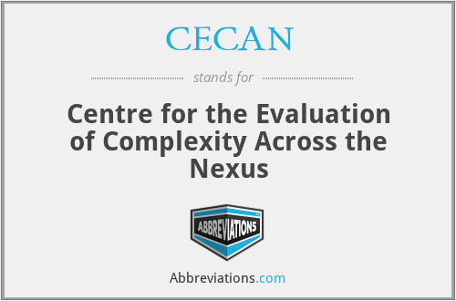 CECAN - Centre for the Evaluation of Complexity Across the Nexus