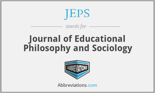 JEPS - Journal of Educational Philosophy and Sociology
