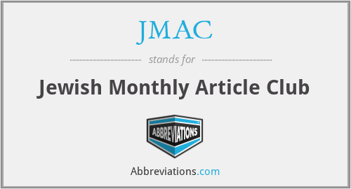 JMAC - Jewish Monthly Article Club