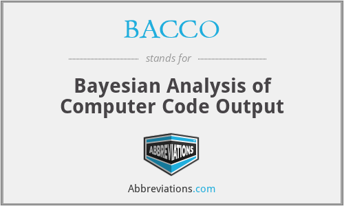 BACCO - Bayesian Analysis of Computer Code Output