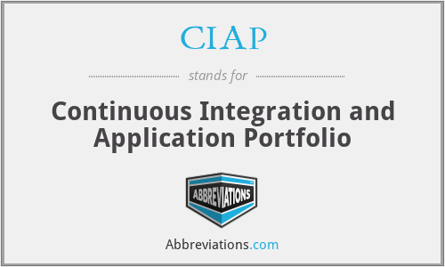 CIAP - Continuous Integration and Application Portfolio