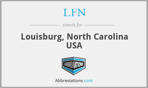 LFN - Louisburg, North Carolina USA