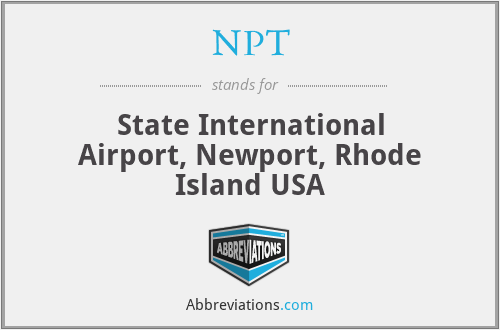 NPT - State International Airport, Newport, Rhode Island USA