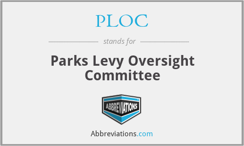 PLOC - Parks Levy Oversight Committee