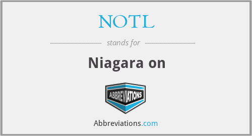NOTL - Niagara on