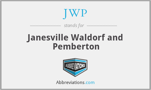 JWP - Janesville Waldorf and Pemberton