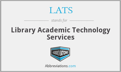 LATS - Library Academic Technology Services