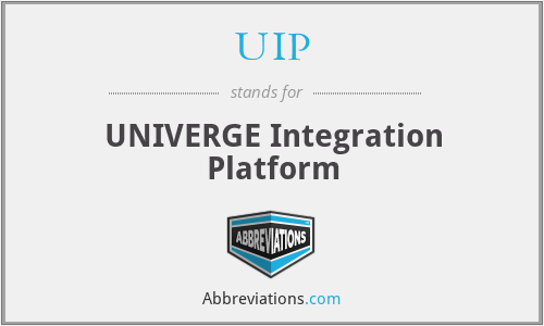 UIP - UNIVERGE Integration Platform