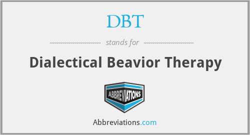 DBT - Dialectical Beavior Therapy