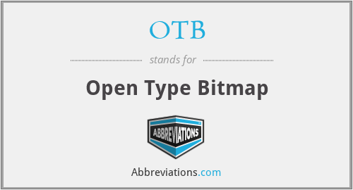 OTB - Open Type Bitmap