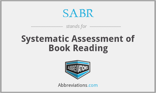 SABR - Systematic Assessment of Book Reading