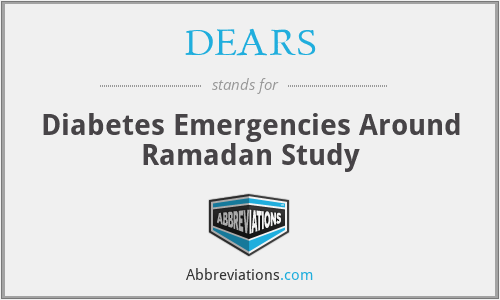 DEARS - Diabetes Emergencies Around Ramadan Study