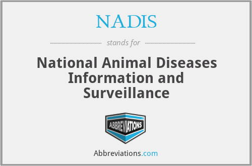 NADIS - National Animal Diseases Information and Surveillance