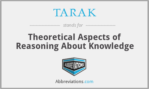 TARAK - Theoretical Aspects of Reasoning About Knowledge