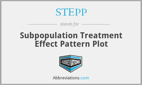 STEPP - Subpopulation Treatment Effect Pattern Plot