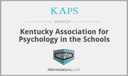 KAPS - Kentucky Association for Psychology in the Schools