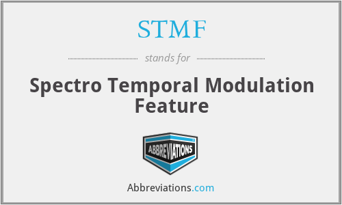 STMF - Spectro Temporal Modulation Feature