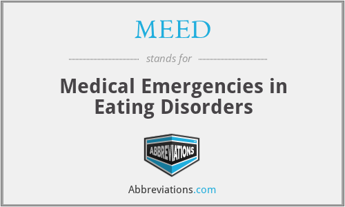 MEED - Medical Emergencies in Eating Disorders