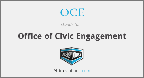 OCE - Office of Civic Engagement