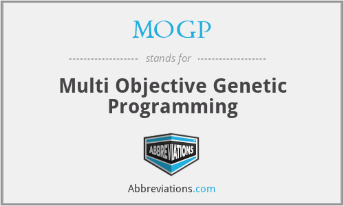 MOGP - Multi Objective Genetic Programming